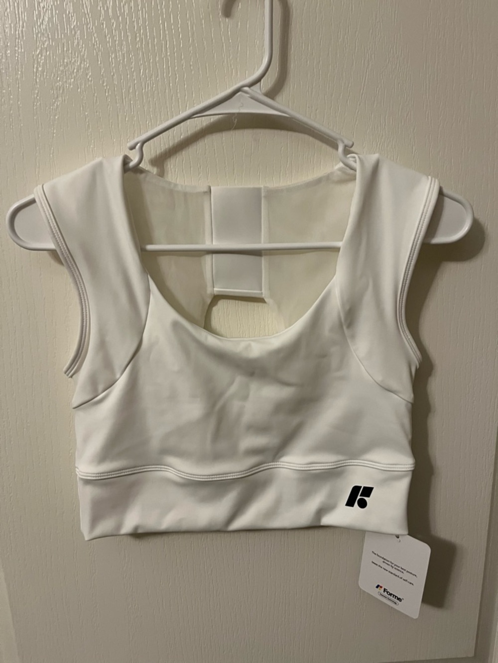 Forme Science White Athletic Power Bra